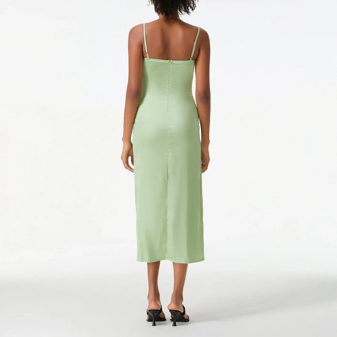 Satin Sling Bodycon Long Dress Women