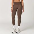 Seamless Stone Washed Yoga Pants High Waist Hip Lift Tight Trousers - Birch Tea Brown / L - Other