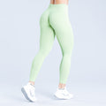 Seamless Workout Clothes Running Bra Shorts Trousers Suit - Light Green / L - Other