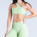 Seamless Workout Clothes Running Bra Shorts Trousers Suit - Light Green / L - Other
