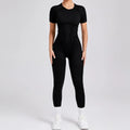 Seamless Yoga Jumpsuits Hip-lifting One-Piece Tight Hollow-out Beauty Back Workout Clothes for Women - Black2 / L