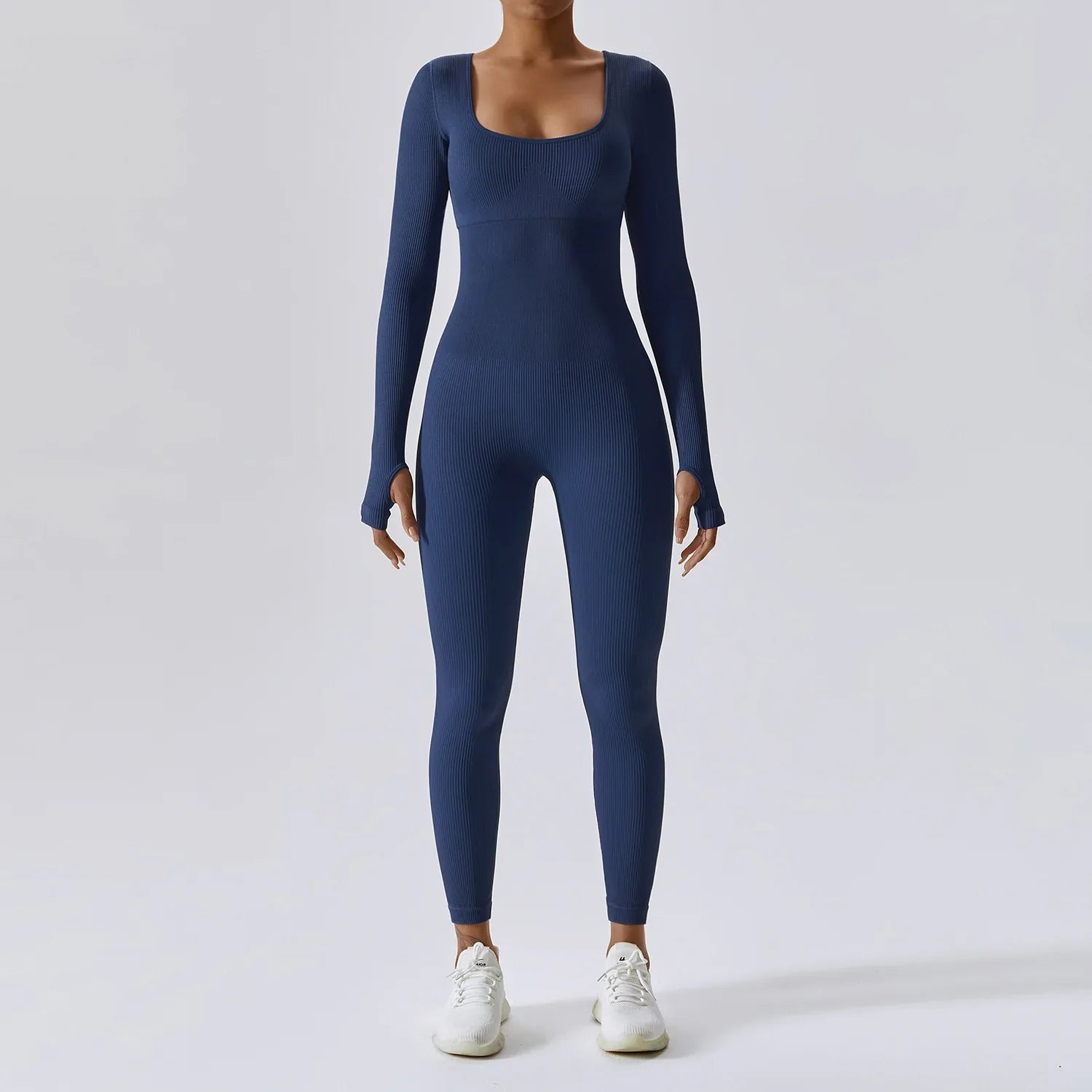 Seamless Yoga Suit Women’s Bodysuit - navy blue / L / CHINA