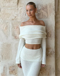 See Through 2 Piece Set Women Chic Hairball Lapel Slash - Other
