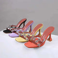 Shiny Crystal Flowers Decorative Women's Sandals