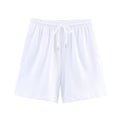 Short Sleeve Double-sided Cloth Sweater Pants - White / L - Other