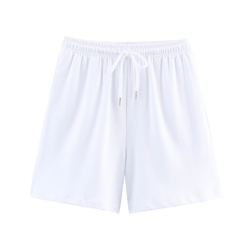Short Sleeve Double-sided Cloth Sweater Pants - White / L - Other