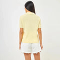 Short Sleeve Knitted T shirt Woman