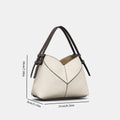 Shoulder Handbag Removable Crossbody Strap - Beige