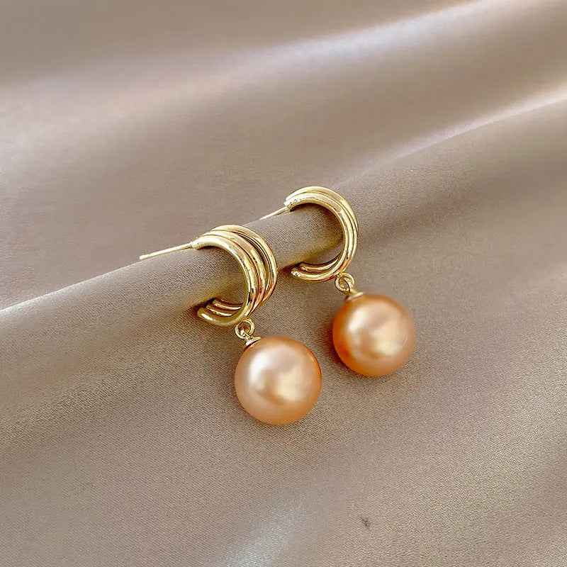 Simple Advanced Pearl Vintage Earrings - Norellé