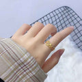 Simple And Irregular Ring Personality Ornament - R1020 / Adjustable Opening - electronic accessories