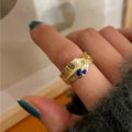 Simple And Irregular Ring Personality Ornament - R1060 / Adjustable Opening - electronic accessories