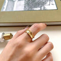 Simple And Irregular Ring Personality Ornament - R1061 / Adjustable Opening - electronic accessories