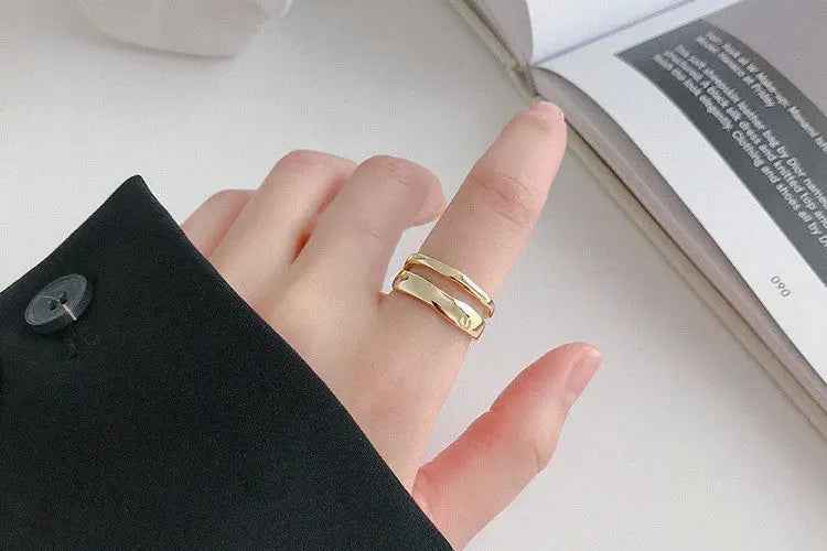 Simple And Irregular Ring Personality Ornament - R514 / Adjustable Opening - electronic accessories