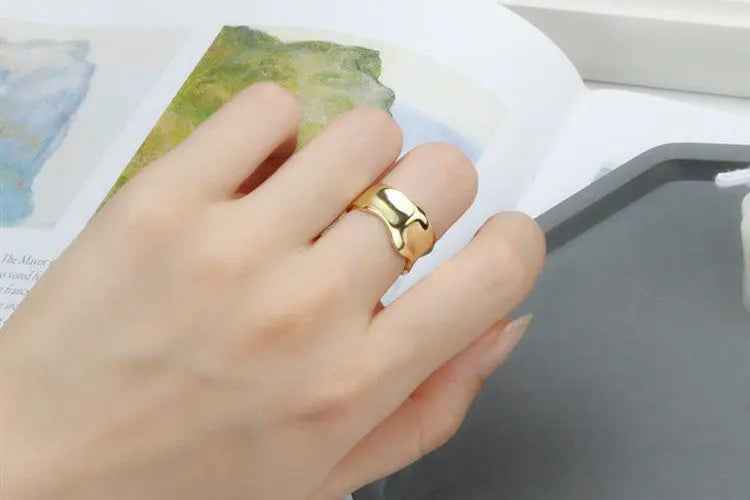 Simple And Irregular Ring Personality Ornament - R579 / Adjustable Opening - electronic accessories