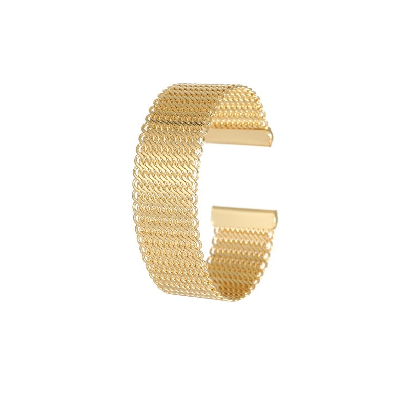 Simple And Light Luxury Ring Open-ended Bracelet - 14K Gold XZ315 - electronic accessories