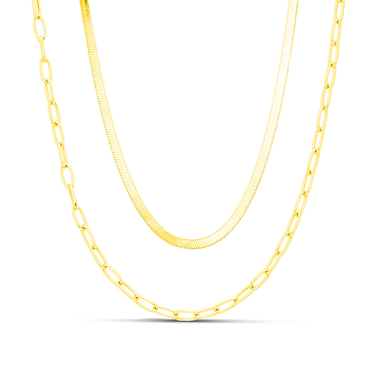 Simple Clip Chain Fashion Multi-layer - Gold - electronic accessories