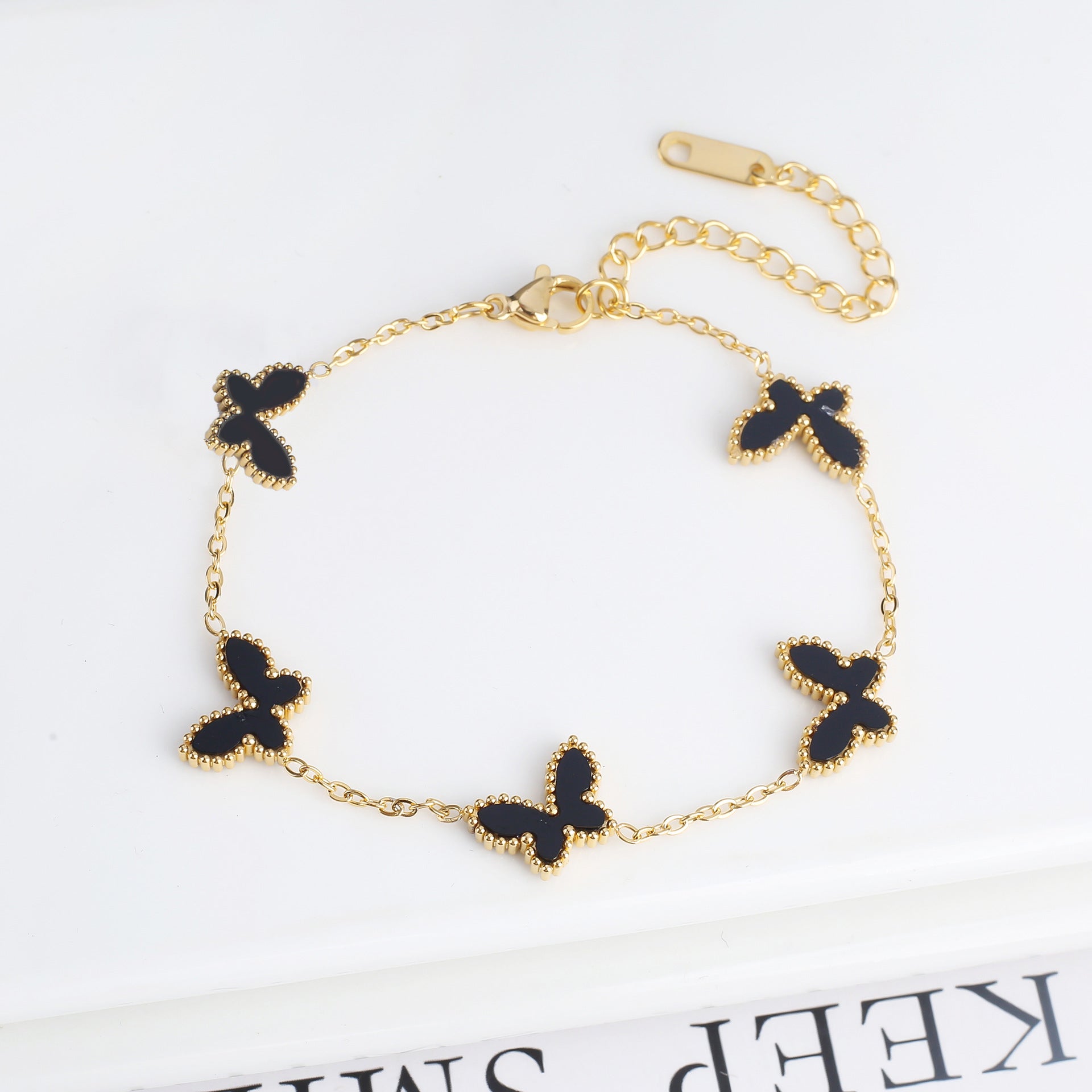 Simple Fashion Personality Temperament Butterfly Necklace - Black Bracelet - electronic accessories