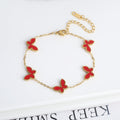 Simple Fashion Personality Temperament Butterfly Necklace - Red Bracelet - electronic accessories