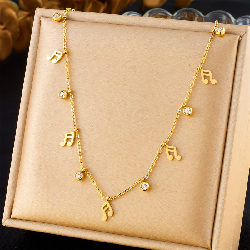 Simple Gold-plated Butterfly Wafer Accessory Pendant Chain - N3057 - electronic accessories