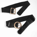 Simple Metal Pin Buckle Elastic Waist Belt