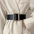 Simple Metal Pin Buckle Elastic Waist Belt
