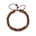 Simple Turquoise Wooden Bead Bracelet - ZJ12523 - electronic accessories