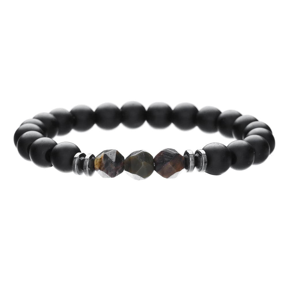 Simple Turquoise Wooden Bead Bracelet - ZJ13474 - electronic accessories