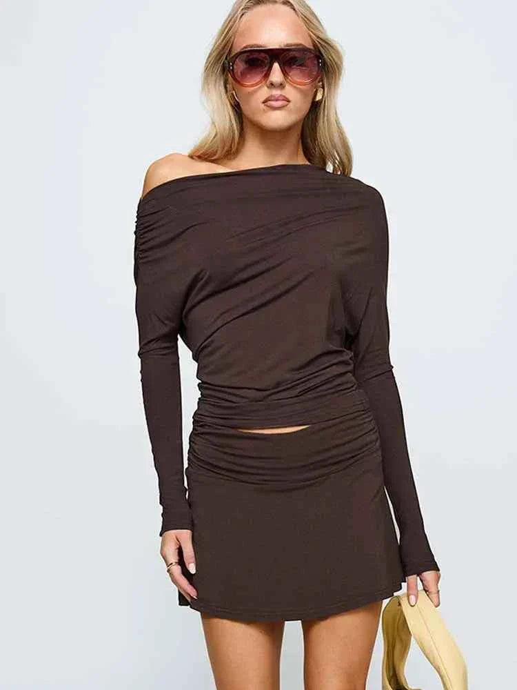 Simple Two Piece Set Women