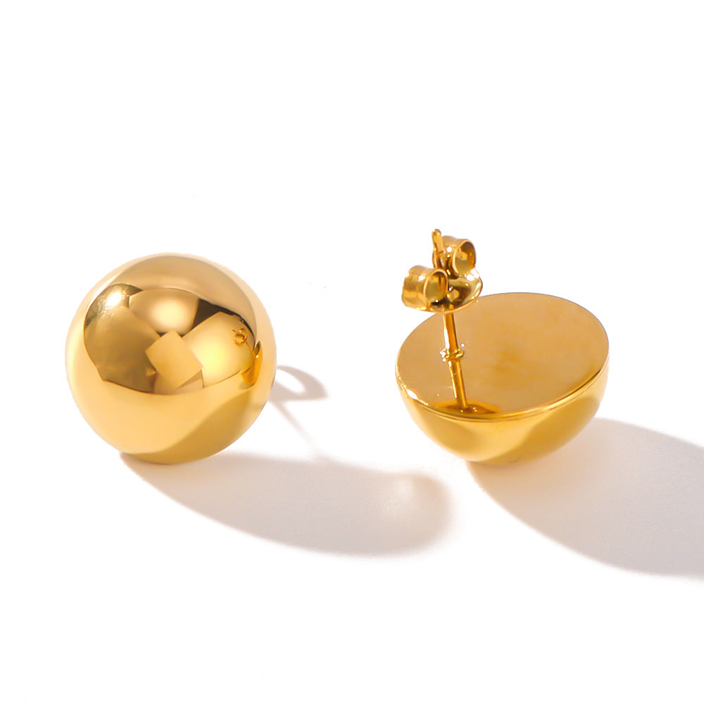 Simplicity Stainless Steel Plated Retro Elegant Earrings - NBE1335 / 18K - electronic accessories