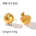Simplicity Stainless Steel Plated Retro Elegant Earrings - NBE1335 / 18K - electronic accessories