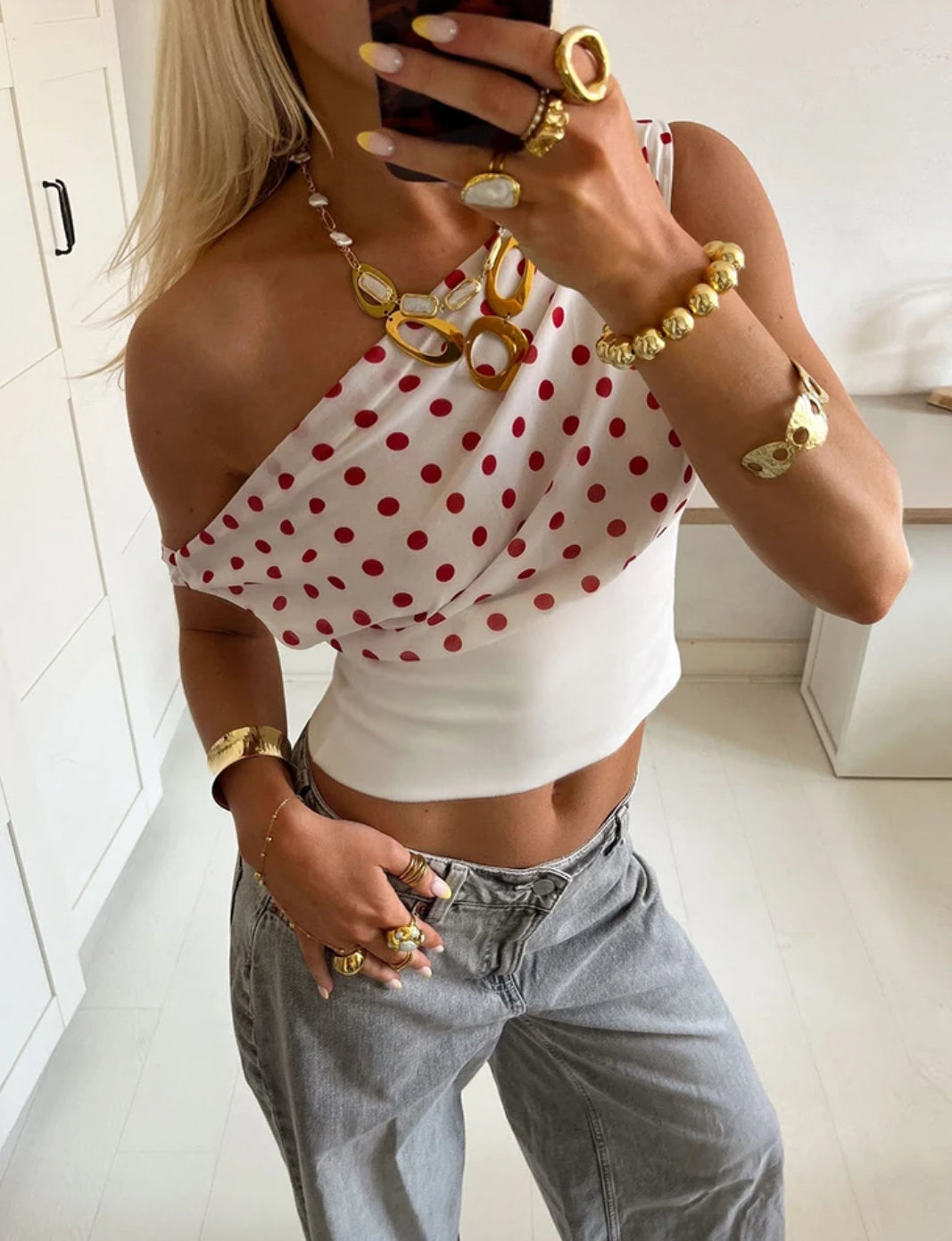 Skew Collar Off Shoulder T-Shirt Women