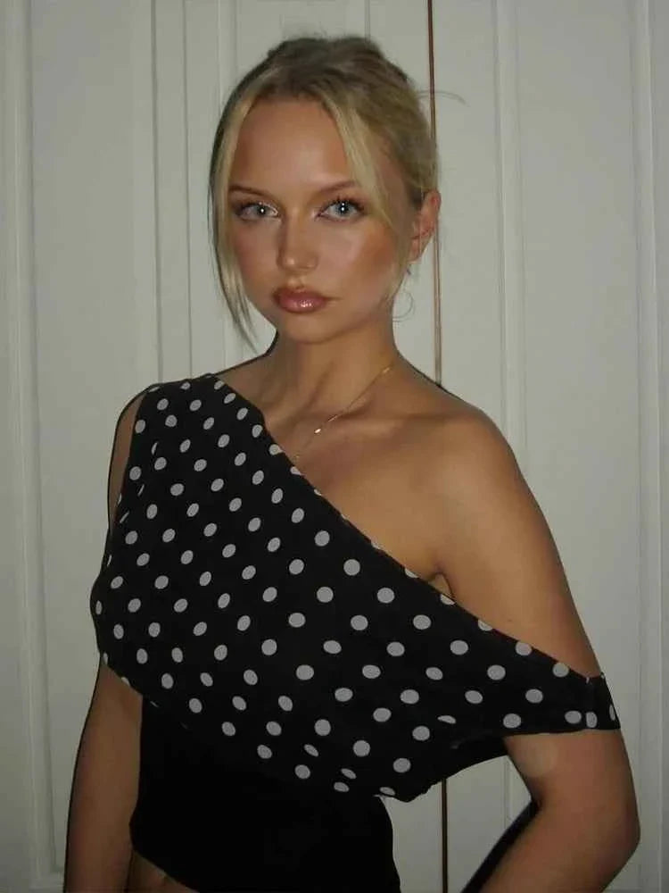 Skew Collar Off Shoulder T-Shirt Women