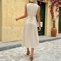 Sleeveless Round Neck Elegant Advanced Simple Dress - electronic accessories