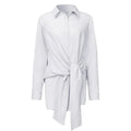 Slim Button White Shirt Women