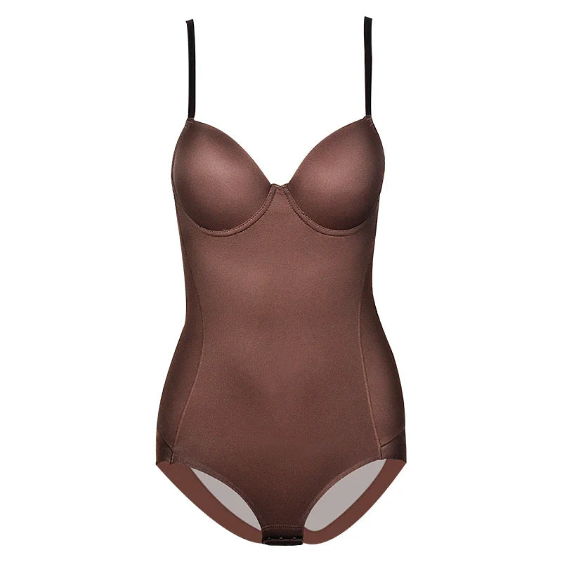 Slimming Underwear Bodysuits Shapewear Women - Brown / 3XL