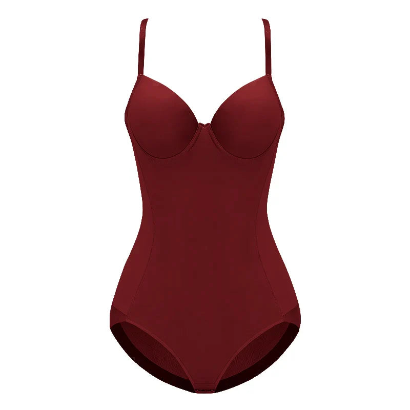 Slimming Underwear Bodysuits Shapewear Women - Burgundy / XXL