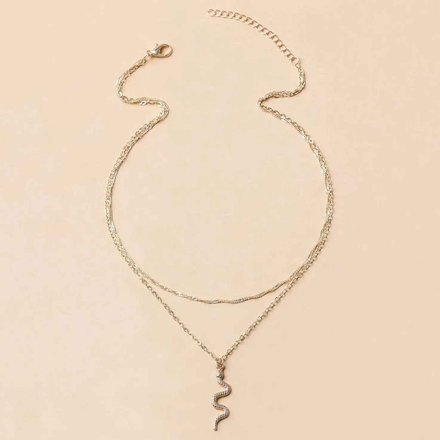 Snake Necklace Female Minority Simple - Gold - electronic accessories