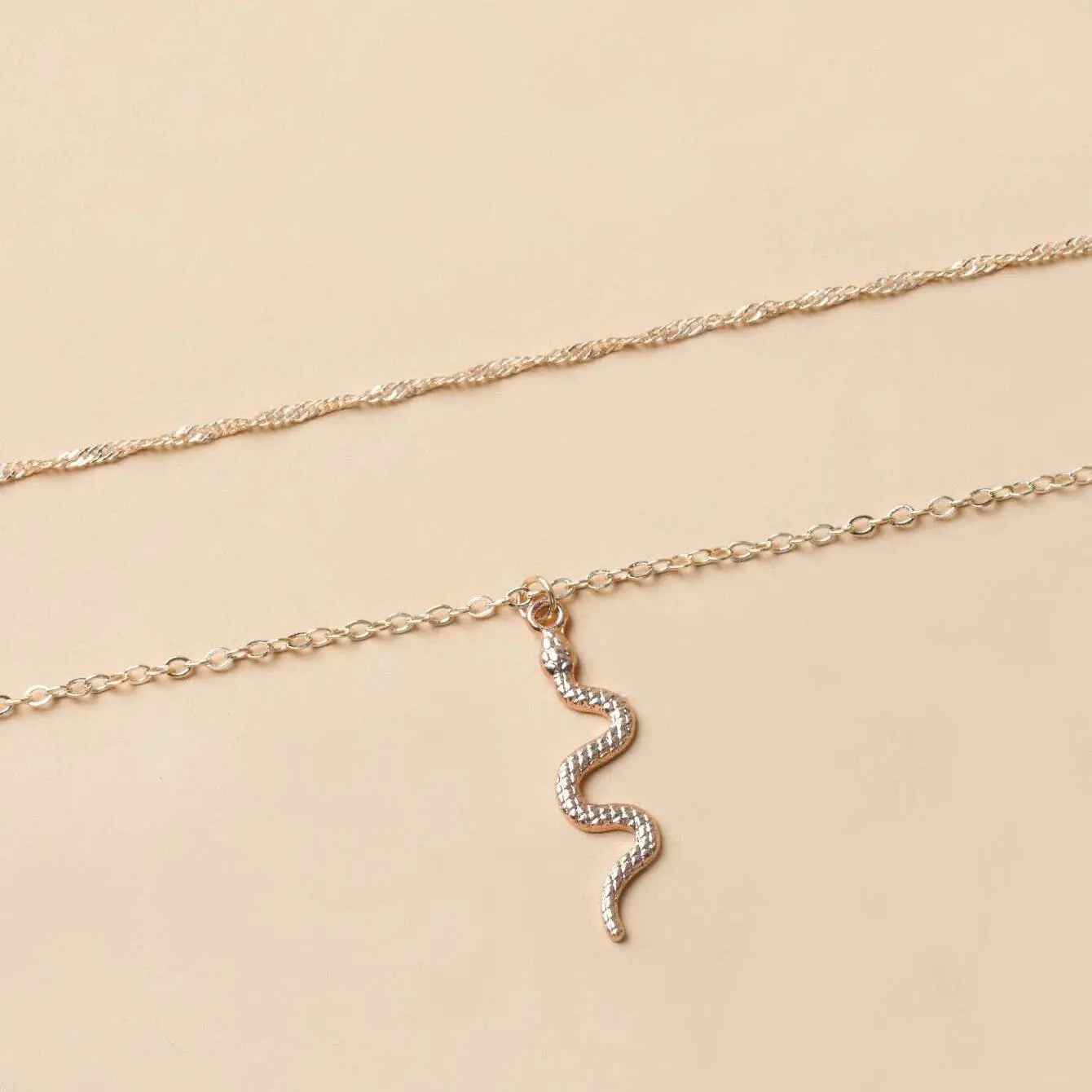 Snake Necklace Female Minority Simple - Gold - electronic accessories