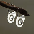 Spiral Design Ear Ring Retro Geometry - Silver - electronic accessories