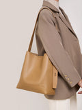 Split leather Cowhide Women Shoulder Bag