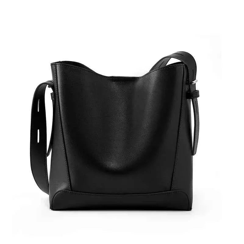 Split leather Cowhide Women Shoulder Bag