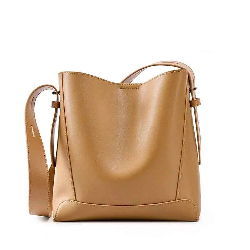 Split leather Cowhide Women Shoulder Bag