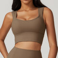Sports Bras Women Fitness Vest - Mocha Brown / S / CHINA