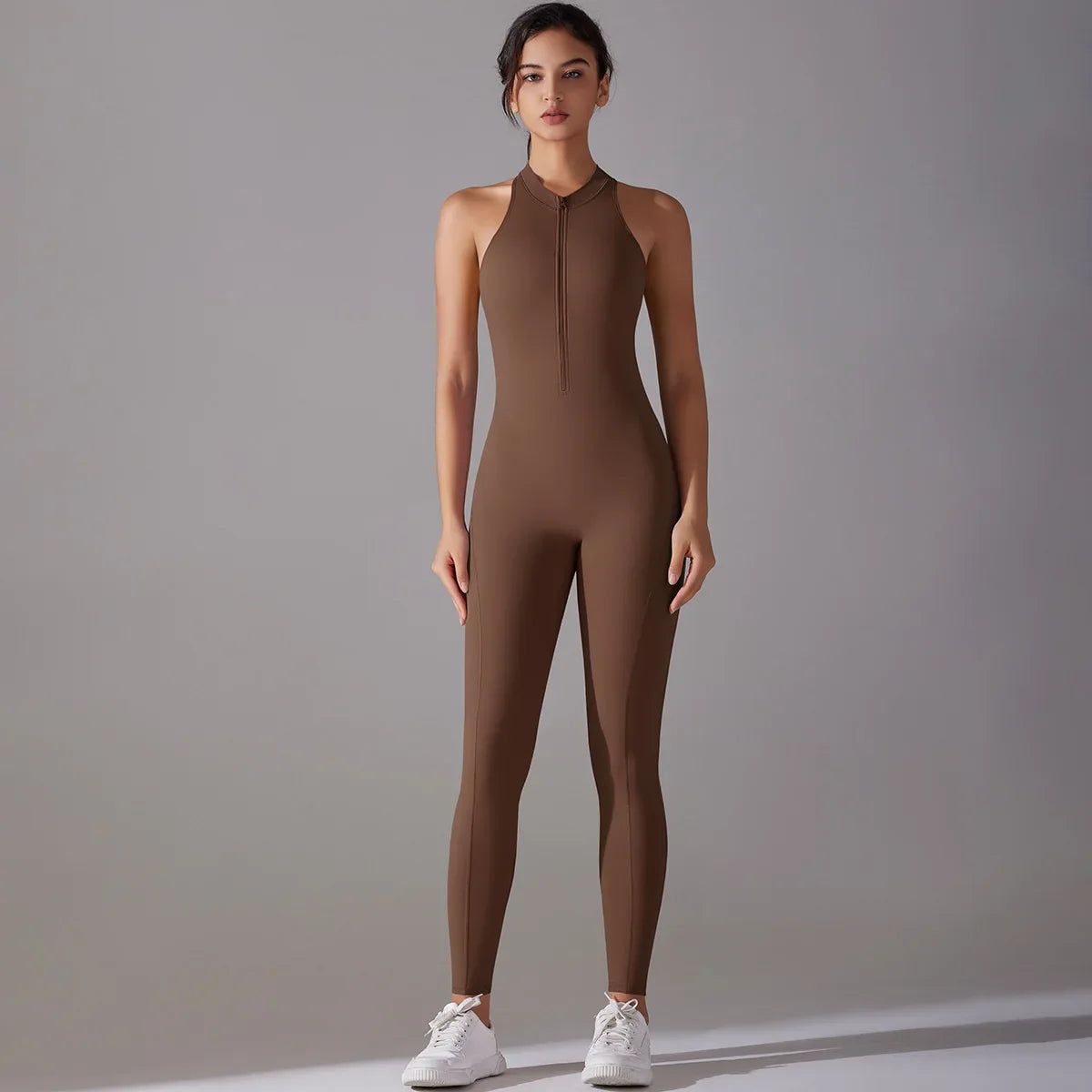 Sports Jumpsuit Backless Scrunch Sporty Bodysuits
