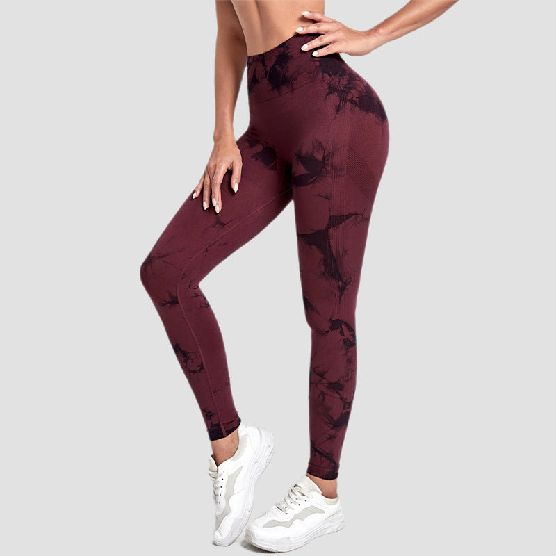 Sports Trousers Skinny Peach Hip Raise High Waist - Chocolate Brown / L - Other