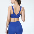 Sports Underwear Breathable Fixed Chest Pad Fitness Bra - Blue / XL / 34|CHINA