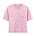 Spring And Summer New Women’s Short Sleeved Simple Fashion Style - S / pink / CHINA - Other