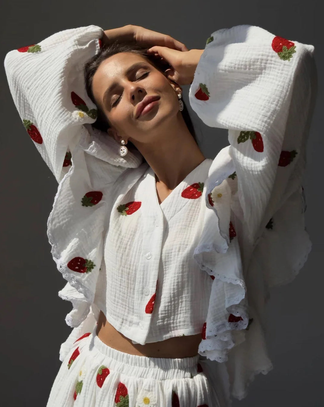 Spring Cotton and Linen Skirts Sets