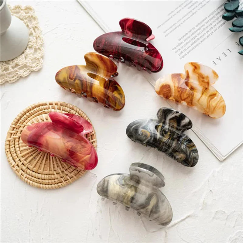 Spring Starry Sky Acrylic Hair Claw Clips