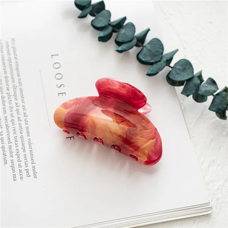 Spring Starry Sky Acrylic Hair Claw Clips - SKU-06-8.5CM / CHINA